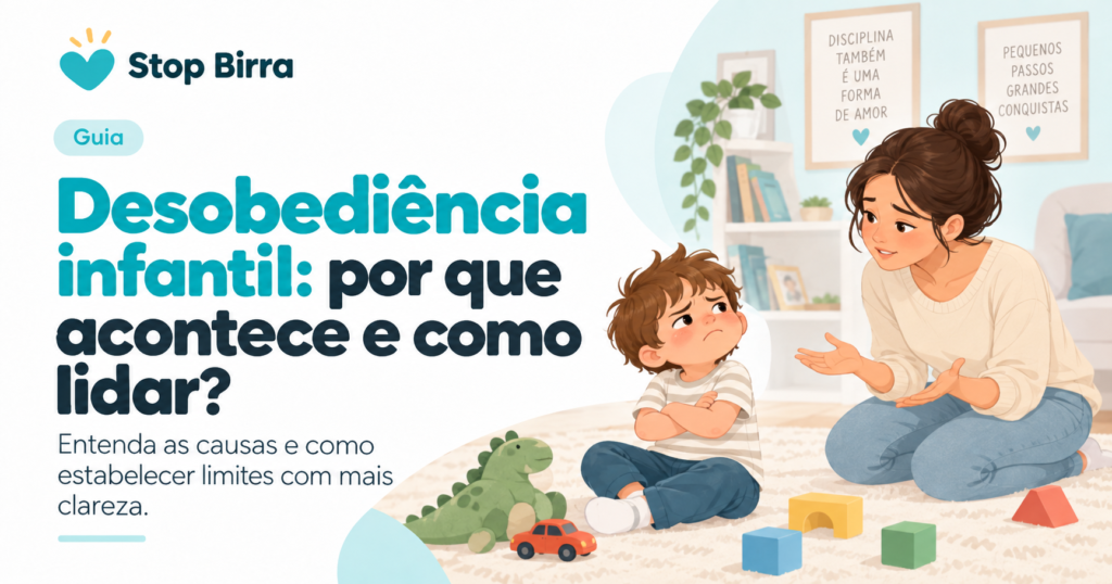 Desobediência Infantil: Por que acontece e como lidar